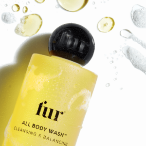 Fur all body wash bottle