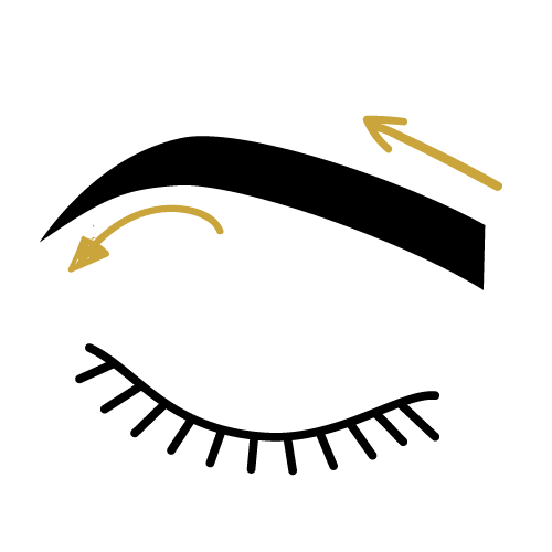 Brows brow wax design icon