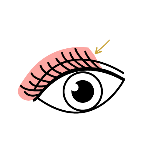 eyelash tinting icon