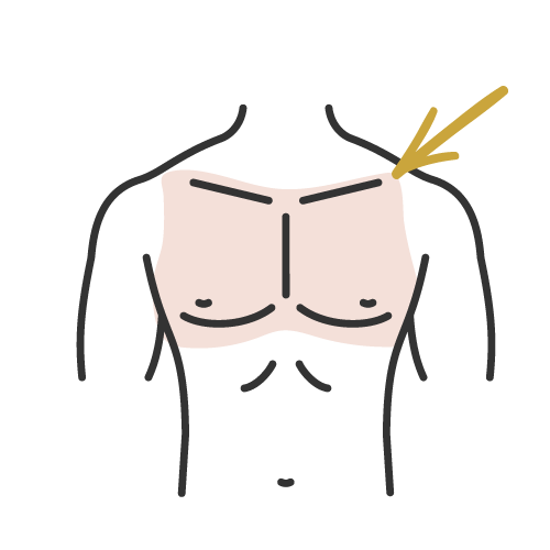 Chest Chest waxing area icon