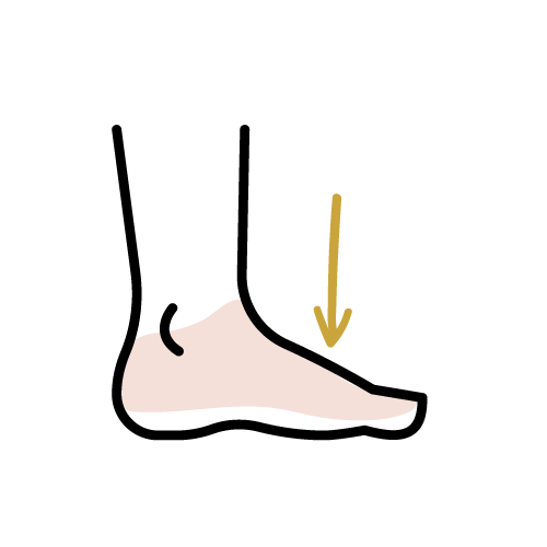Feet top of the foot waxing area icon