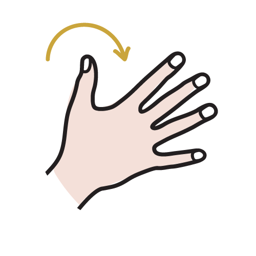 Hands Hands waxing area icon