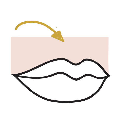 Upper Lip Upper lip waxing area icon